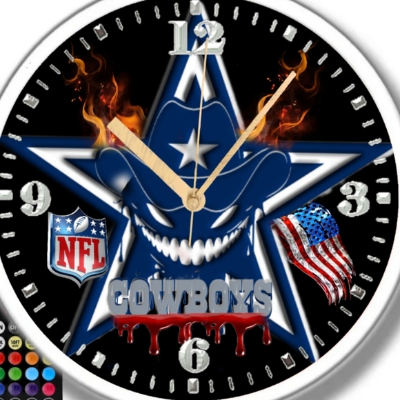Dallas Cowboys led lights clock - Picture 2 of 3